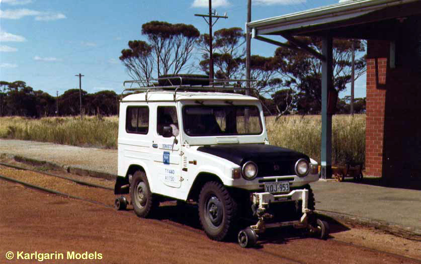 Track inspection car at Narembeen